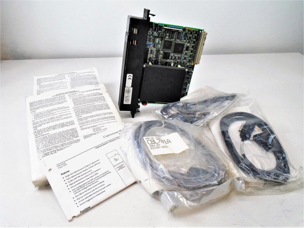 GE Fanuc Alphanumeric Display Coprocessor Module #IC697ADC701J with Cables